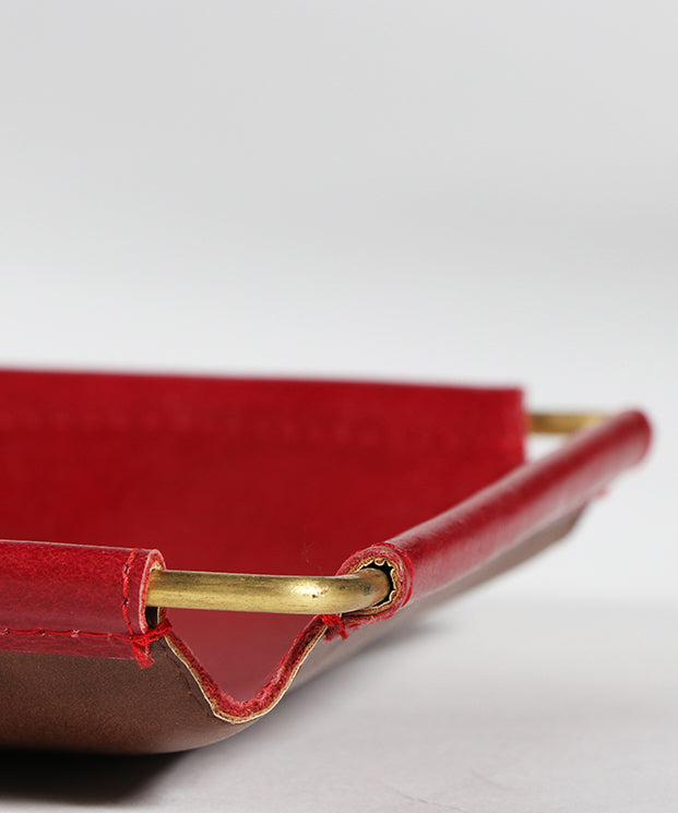 Leather Velvet Tray