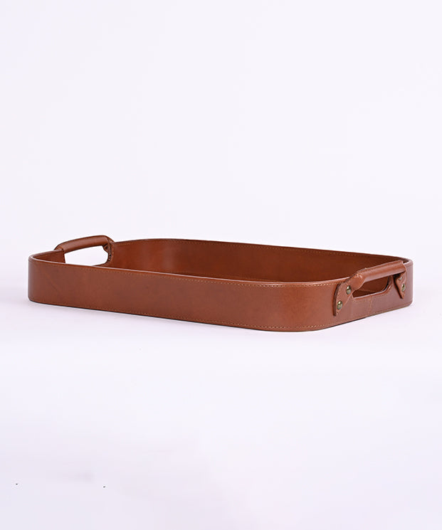 Handcrafted Real Leather Tray