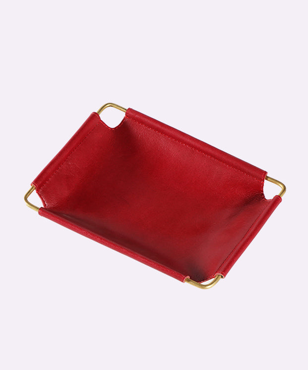 Leather Velvet Tray