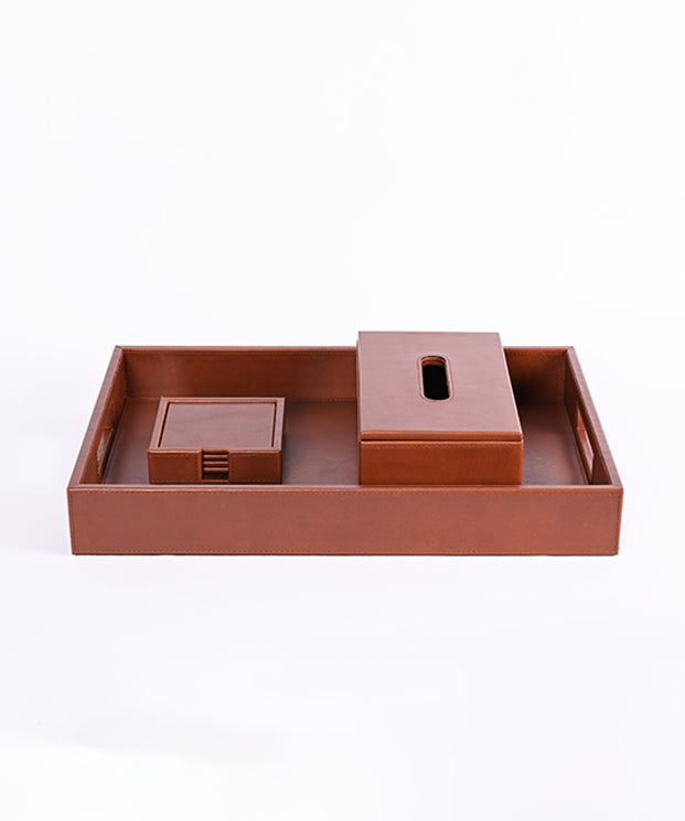 luxurious Leather Organizer Set