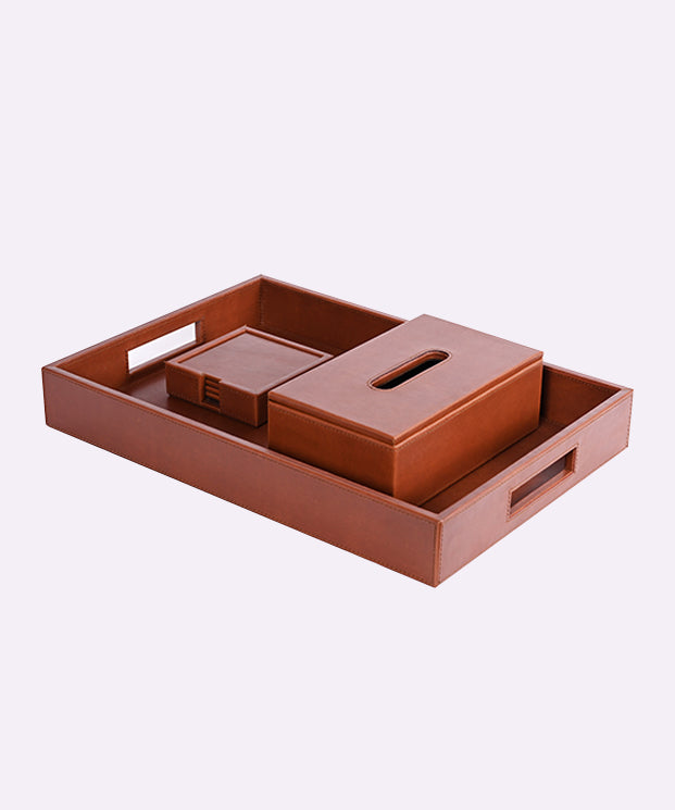 luxurious Leather Organizer Set