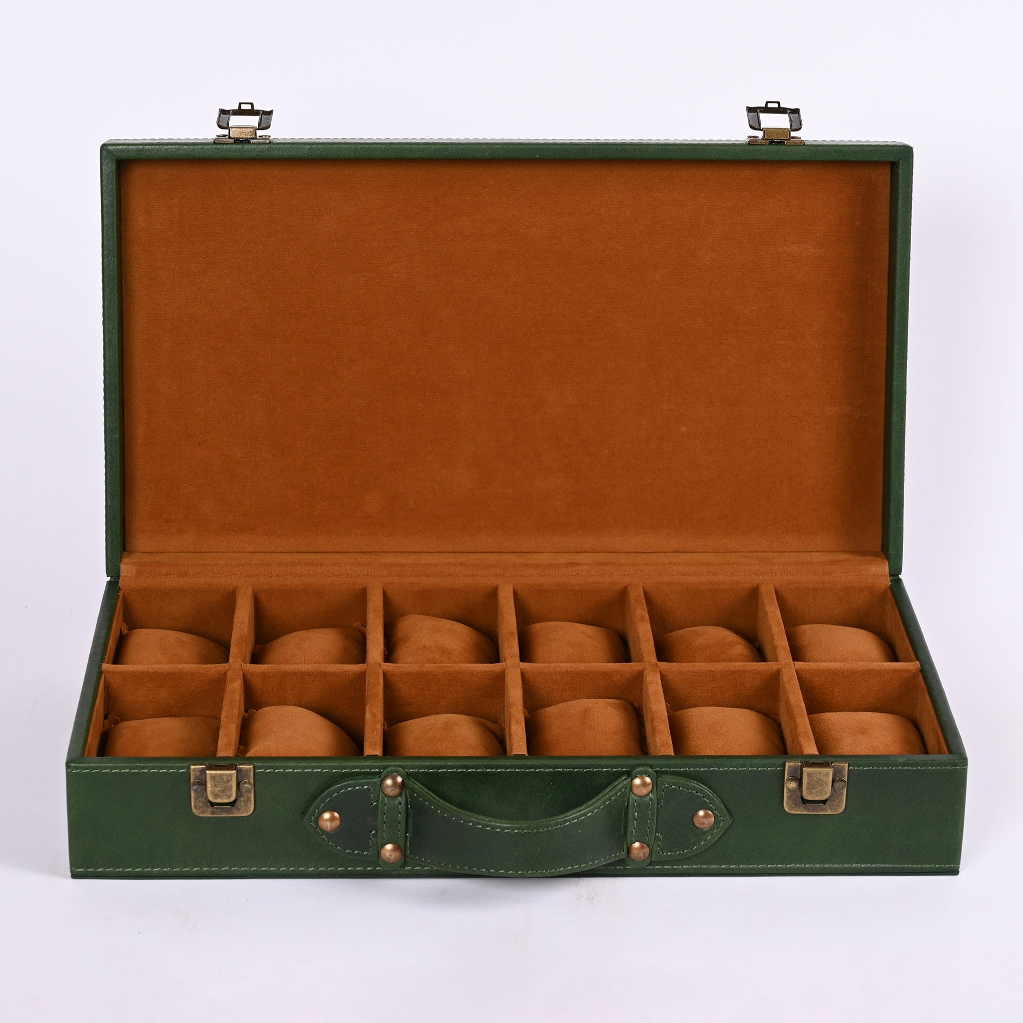 Luxury Leather Watch Box For 12 Watches