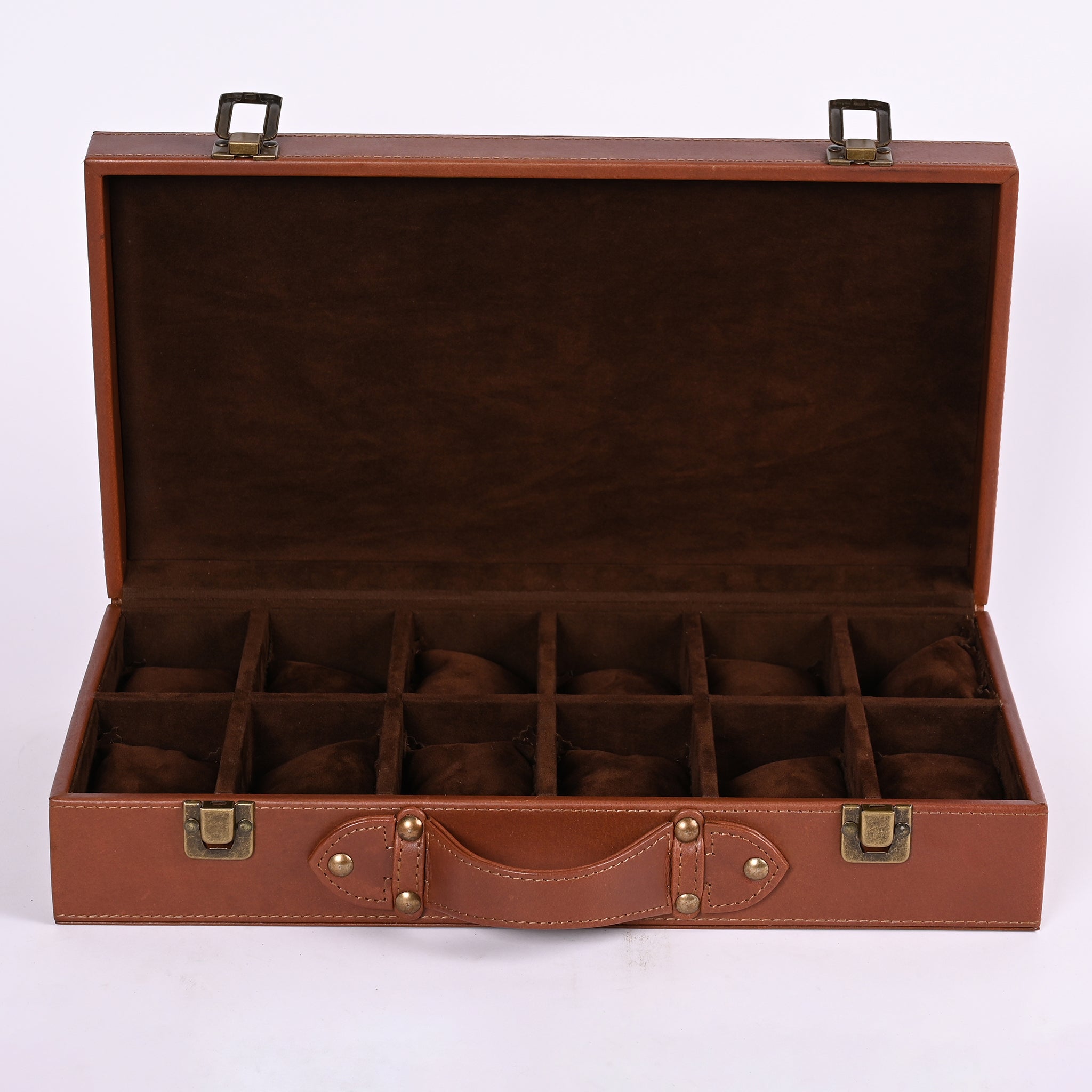 Luxury Leather Watch Box For 12 Watches