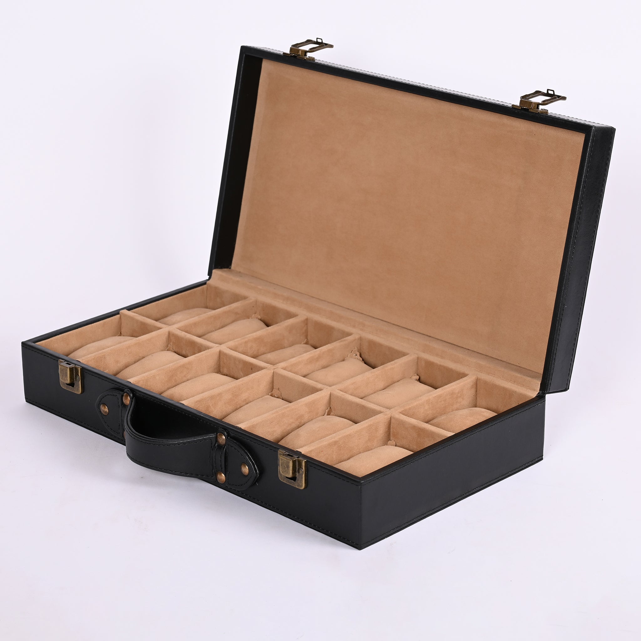 Luxury Leather Watch Box For 12 Watches