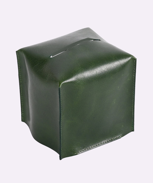 Soft Leather Tissue Box Small