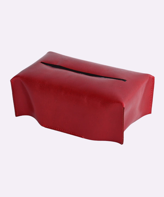 Genuine Leather Long Tissue Box