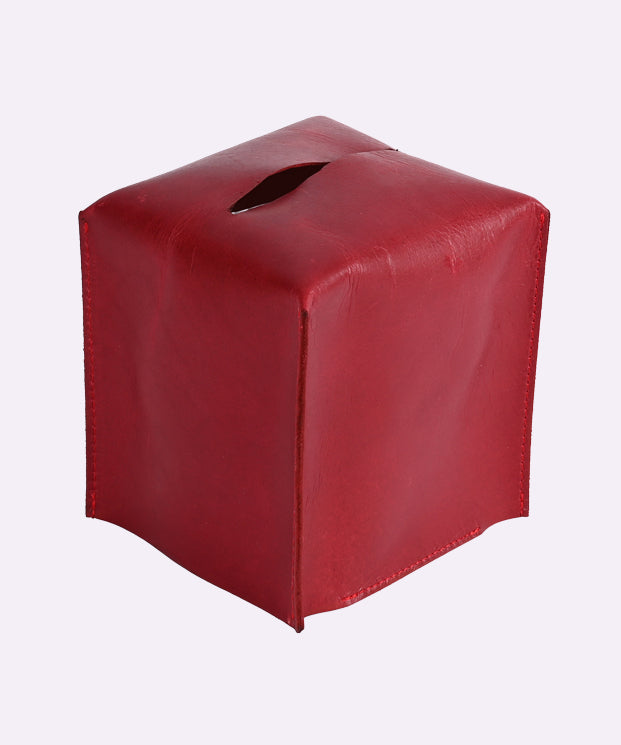 Soft Leather Tissue Box Small