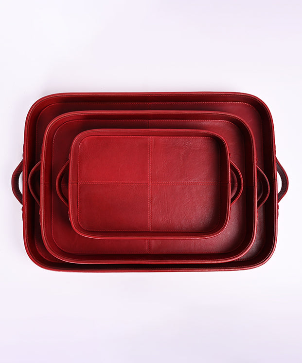 Genuine Leather Tray in 4 colors