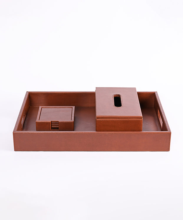 luxurious Leather Organizer Set